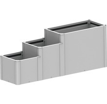 Treppenförmiger Pflanzkasten aus Metall