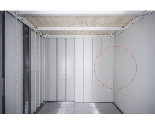 Gerätehaus biohort Neo 3D Doppeltür 338 x 282 cm | HORNBACH