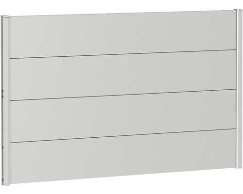 Zaunelement Aluminium biohort 150 x 90 cm silber-metallic