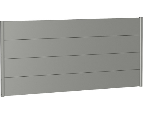 Zaunelement Aluminium biohort 200 x 90 cm quarzgrau-metallic