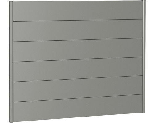 Zaunelement Aluminium Biohort 180 x 135 cm quarzgrau-metallic Gartenzaun Element aus Aluminium