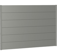 Zaunelement Aluminium Biohort 200 x 135 cm quarzgrau-metallic