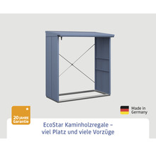 EcoStar Kaminholzregal aus Metall mit 20 Jahre Garantie