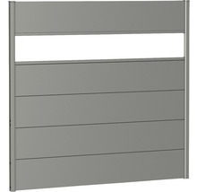Gartenzaun aus Aluminium mit Lichtelement