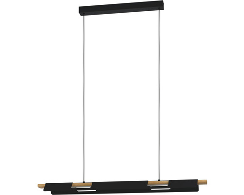 Pendelleuchte aus Holz und Metall