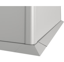 Mähkante Biohort für Hochbeet 1,5x0,5 silber