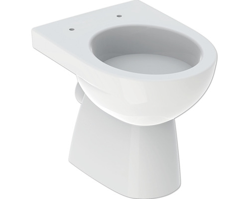 Stand-WC GEBERIT Renova Tiefspüler mit Spülrand weiß KeraTect® Spezialglasur ohne WC-Sitz 500810018