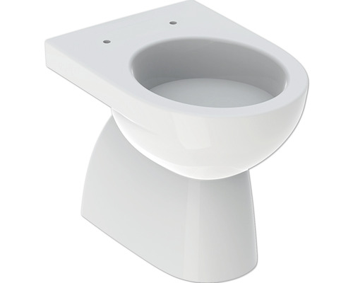 GEBERIT Stand-WC Renova Tiefspüler mit Spülrand weiß glänzend ohne WC-Sitz 500811012