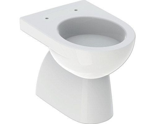 Stand-WC GEBERIT Renova Tiefspüler mit Spülrand weiß KeraTect® Spezialglasur ohne WC-Sitz 500811018