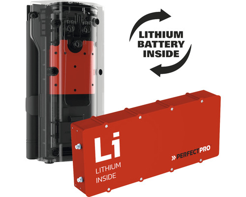 Perfectpro Lithium Batterie und Akkufach für Baustellenradio