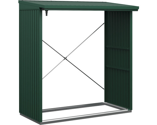 Kaminholzunterstand Hörmann EcoStar Trend-V Typ 2 181,4 x 102,5 x 198,0 cm moosgrün