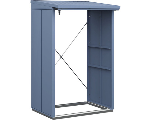 Kaminholzunterstand Hörmann EcoStar Elegant-V Typ 1 122,7 x 102,5 x 198,0 cm taubenblau