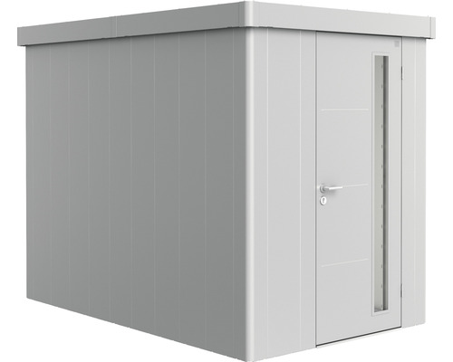 Gartenhaus biohort Neo 3A Standardtür 179,5 x 291,5 cm silber-metallic