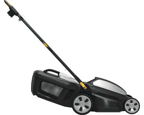 Akkurasenmäher mit Fangkorb für den Garten