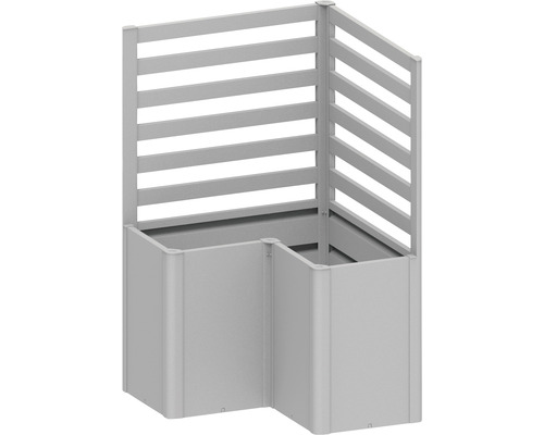 Rankgitter Biohort für L Form Gr. L 100 2 Stück silber Eckhochbeet mit Rankgitter
