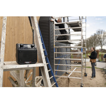 Baustellenradio PerfectPro DABPRO, DAB+ und UKW-Empfang, AUX-Eingang, MP3, Bluetooth, Stoßfest, IP54, DPR2