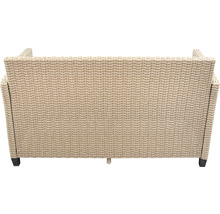 Gartensofa aus Polyrattan, Rückansicht