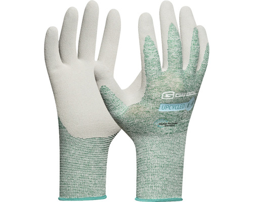 Handschuh mit Polyesterfaden aus recycelten PET-Flaschen Upcycled Strong Dunkelgrün, Gr. 10