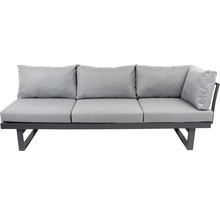 Loungeset Largo bellavista 5-Sitzer inkl. Auflagen Aluminium hellgrau