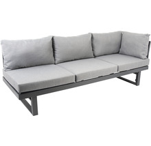 Loungeset Largo bellavista 5-Sitzer inkl. Auflagen Aluminium hellgrau