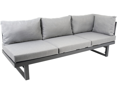 Gartenbank mit Kissen und Aluminiumrahmen