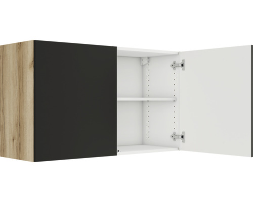 Hängeschrank Optifit anthrazit 57,6 HORNBACH Korpusfarbe 100 matt BxTxH wildeiche Frontfarbe x kaufen cm 34,6 Noah420 x bei