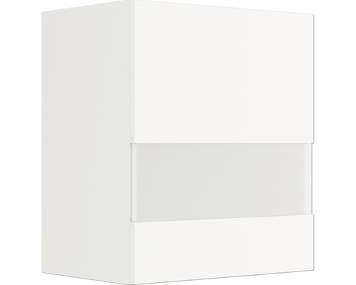 Hängeschrank mit Glastür Optifit Luca932 BxTxH 50 x 34,6 x 57,6 cm Frontfarbe weiß matt Korpusfarbe weiß