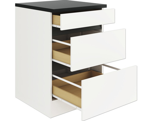 Küchenunterschrank mit drei Schubladen