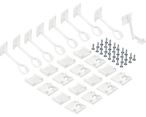 Befestigungsset für Sockelleisten mit Schrauben