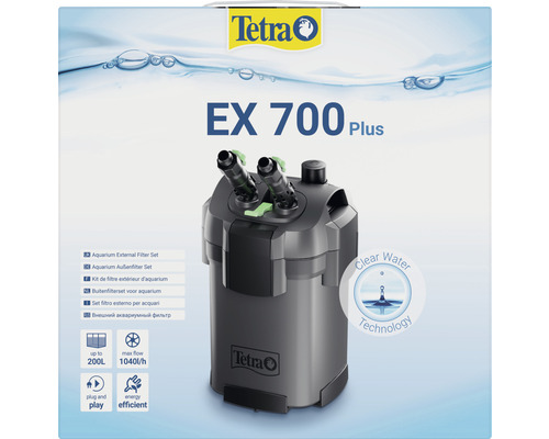 Tetra EX 700 Plus Außenfilterset für Aquarien bis 200 Liter