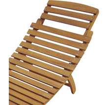 Gartenliege Sonnenliege mit Tisch 184 x 54 x 65 mm Holz holz inkl. Kissen