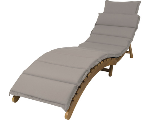 Gartenliege aus Holz mit Auflage