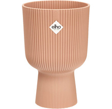 Blumentopf mit gerippter Oberfläche und Elho Logo