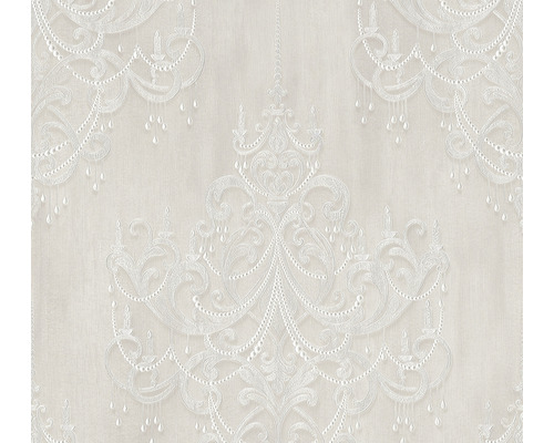 Vliestapete 38096-2 Mata Hari Barockornament creme Tapete mit Kronleuchtermuster