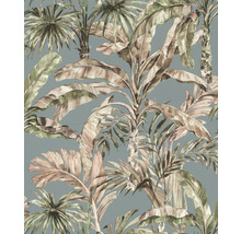 Vliestapete 485257 Florentine III Palmen blau