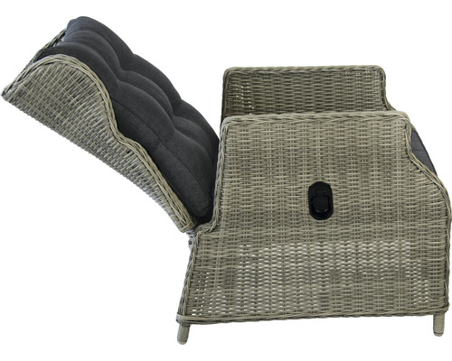 Gartenmöbel Auflagenbox aus Polyrattan mit Kissen