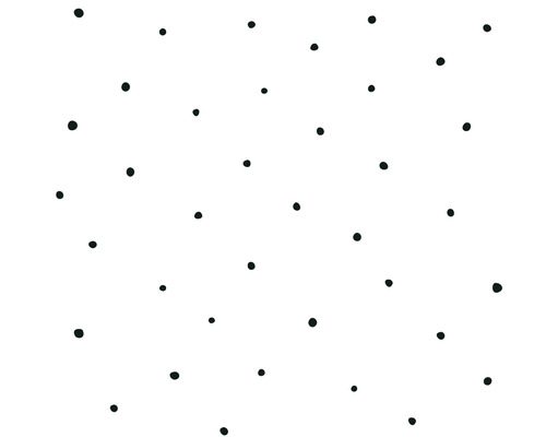 Vliestapete 38139-1 Little Love Punkte schwarz weiß Illustration mit Punktmuster