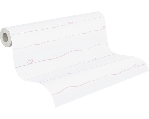 Tapetenrolle mit Herzlinienmuster
