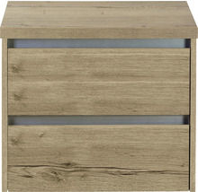 Waschtischunterschrank Sanox Dante BxHxT 60 x 53 cm x 45,7 cm Frontfarbe eiche natur