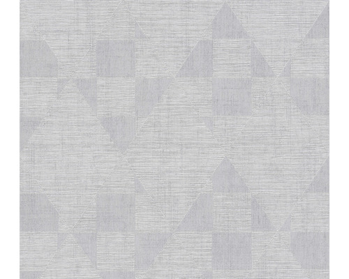 Vliestapete 38196-1 Titanium 3 Retromuster grau Tapete mit geometrischem Muster aus Quadraten und Dreiecken