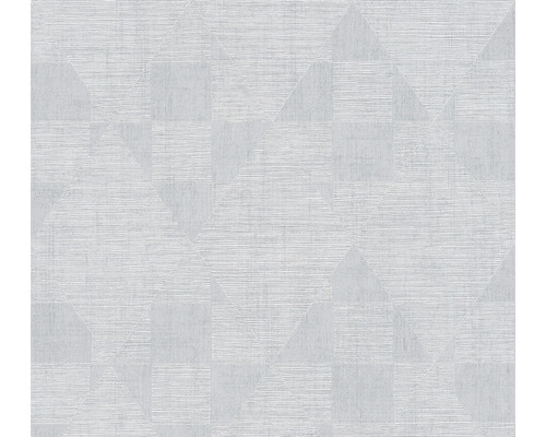 Vliestapete 38196-2 Titanium 3 Retromuster grau Tapete mit geometrischem Dreiecks- und Quadratmuster