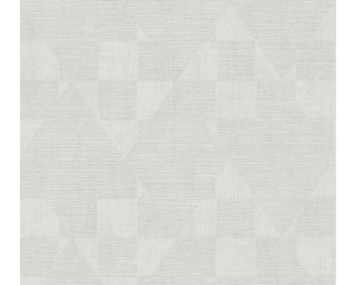 Vliestapete 38196-3 Titanium 3 Retromuster grau weiß Tapete mit geometrischem Muster aus Dreiecken und Quadraten