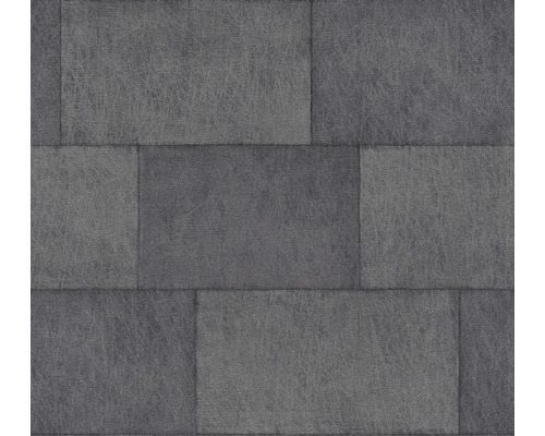Vliestapete 38201-6 Titanium 3 Mauerwerk schwarz grau Tapete im Stein-Look mit rechteckigem Muster