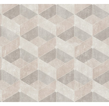 Tapete mit geometrischem Würfelmuster