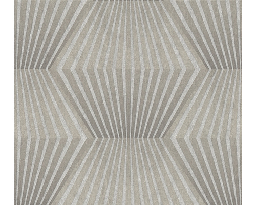 Vliestapete 38204-3 Titanium 3 Art-Deco-Muster grau Tapete mit geometrischem Streifenmuster