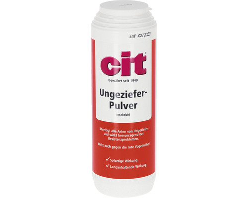 Ungezieferbekämpfung cit Ungezieferpulver auch gegen Vogelmilbe 500 g Streudose Ungezieferbekämpfung cit Ungezieferpulver auch gegen Vogelmilbe 500 g Streudose