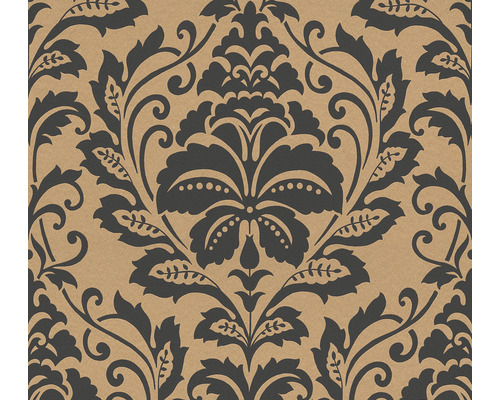 Vliestapete 36910-4 Attractive Barockornament braun schwarz Tapete mit floralem Damastmuster