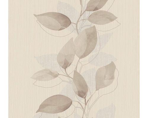 Vliestapete 37815-2 Attractive Blätterranke beige braun creme
