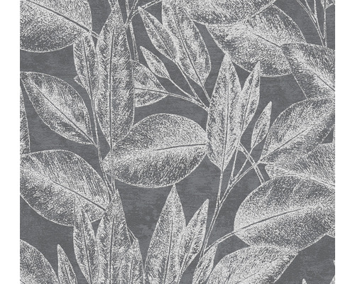 Vliestapete 37836-4 Attractive Blätter schwarz Tapete mit Blätterdesign