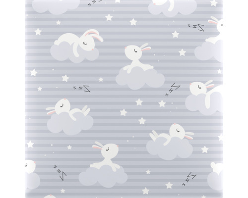 Tapete mit Hasen, Wolken und Sternen